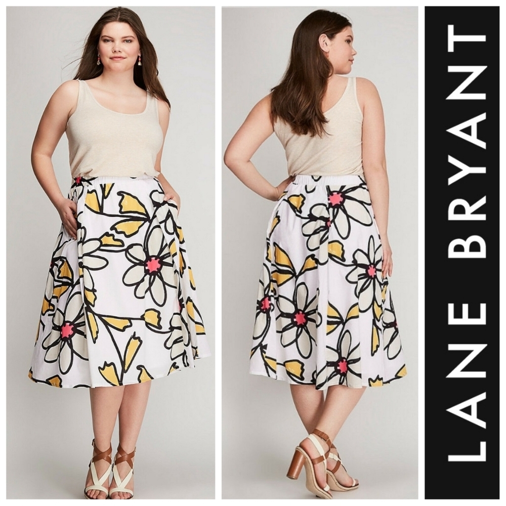 🎉Host Pick🎉 Lane Bryant Floral Skirt